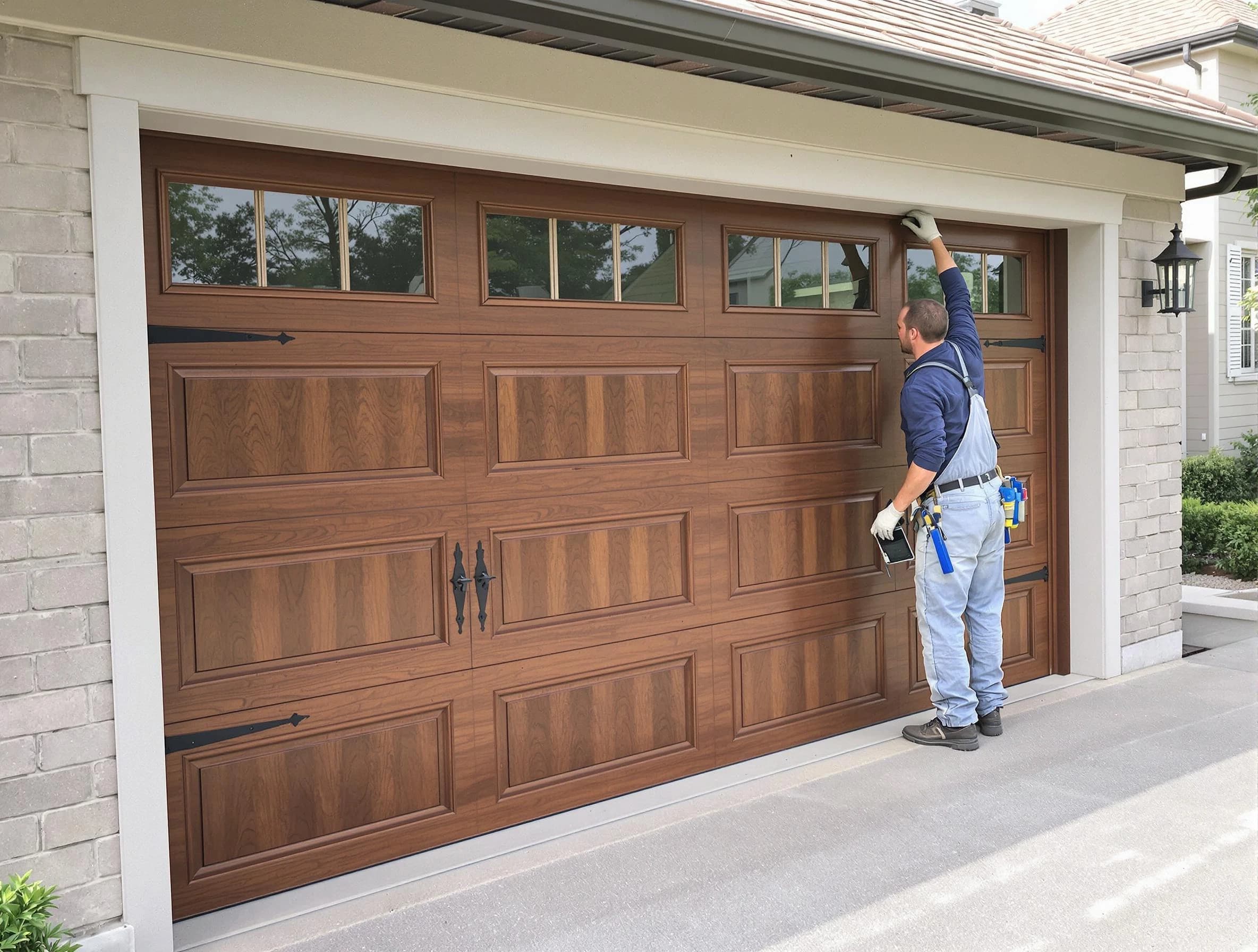 Custom garage door showcase by Austell Garage Door Repair in Austell