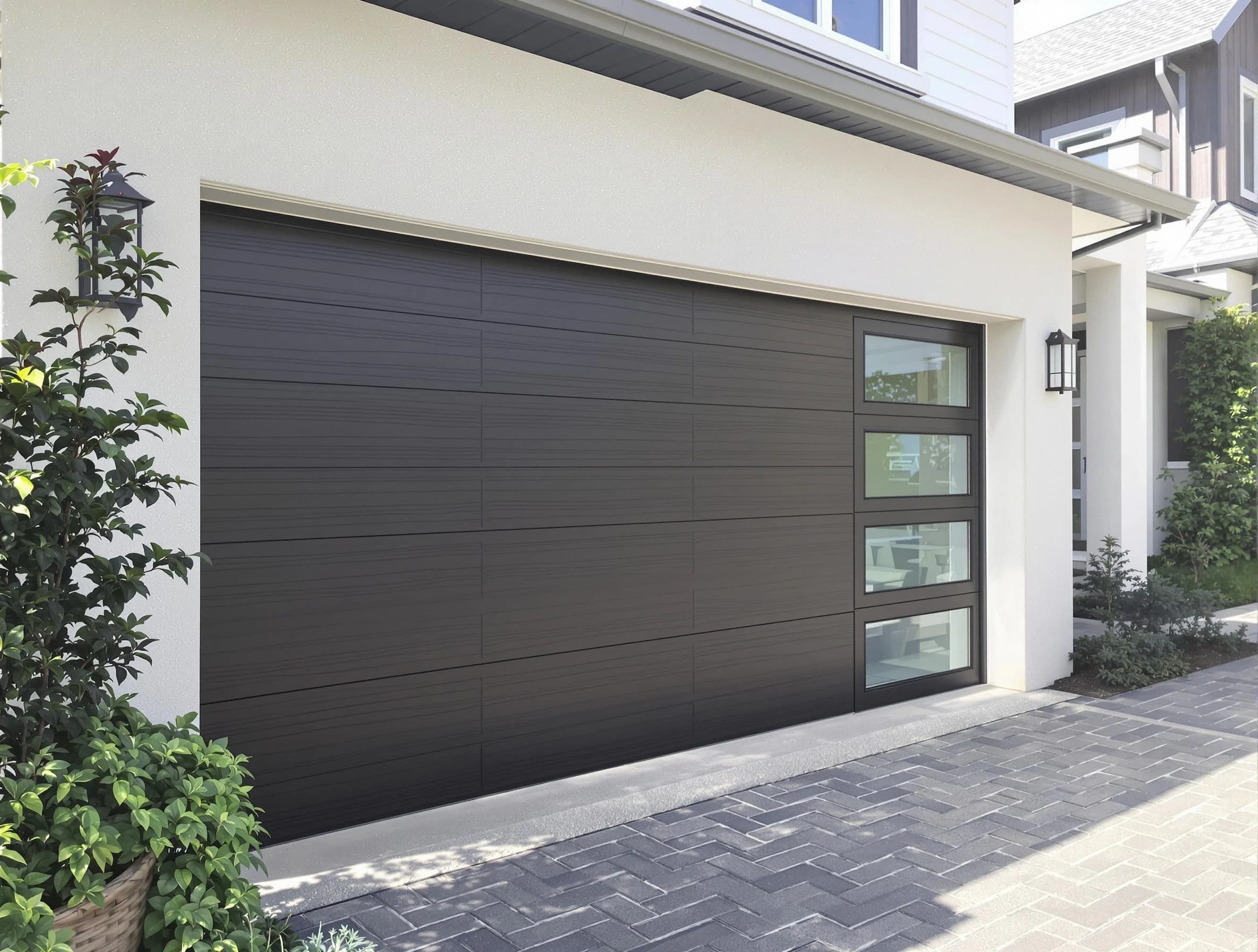 Custom garage door installation by Austell Garage Door Repair in Austell