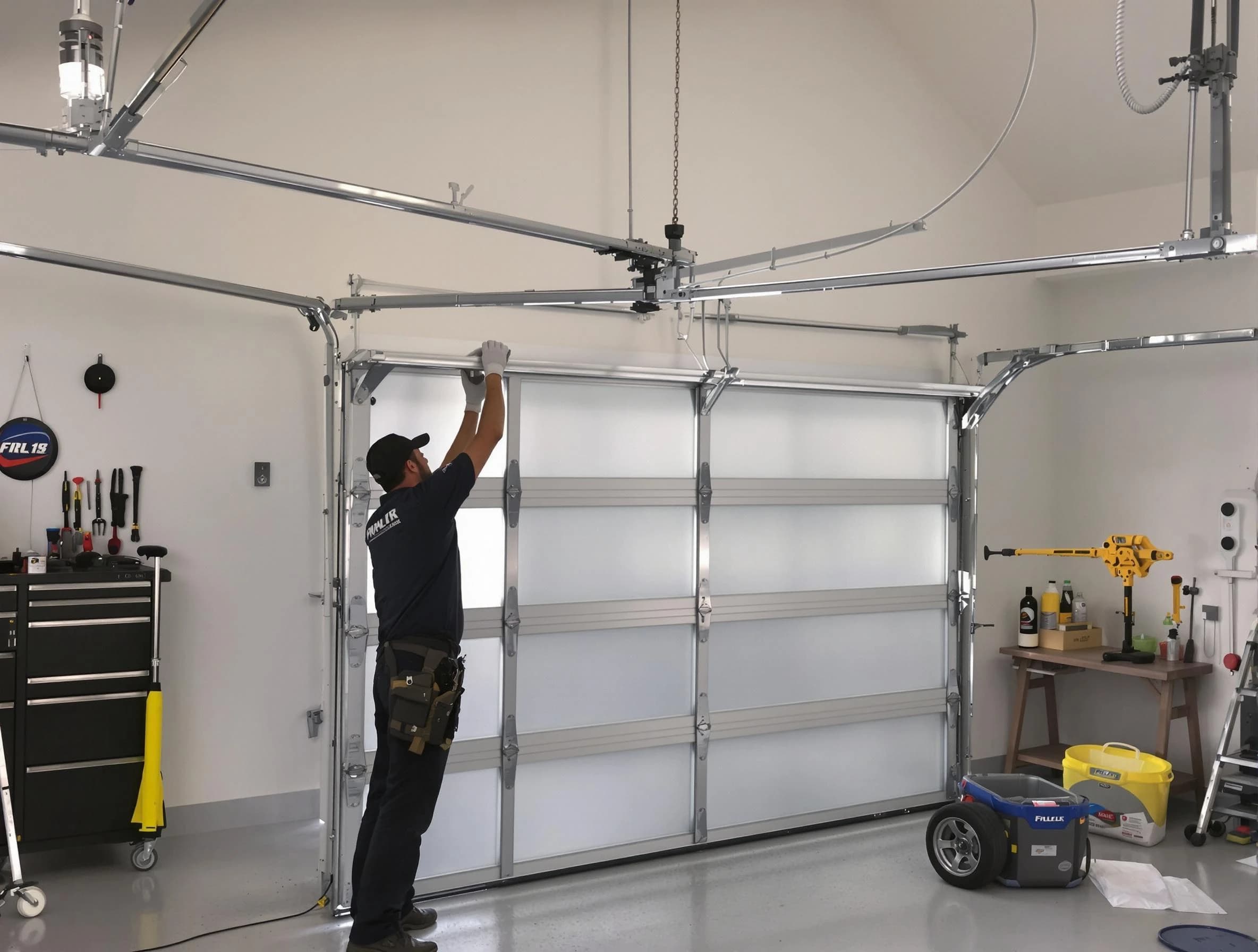 Austell Garage Door Repair certified team performing precision garage door installation in Austell