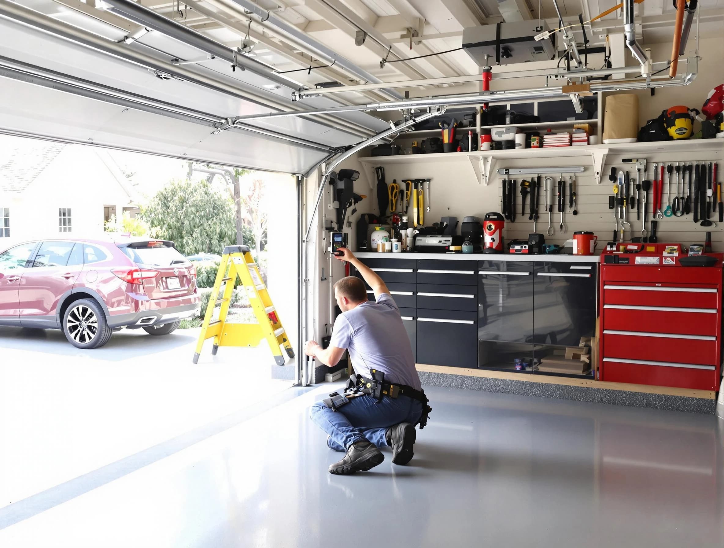 Local garage door repair service by Austell Garage Door Repair in Austell