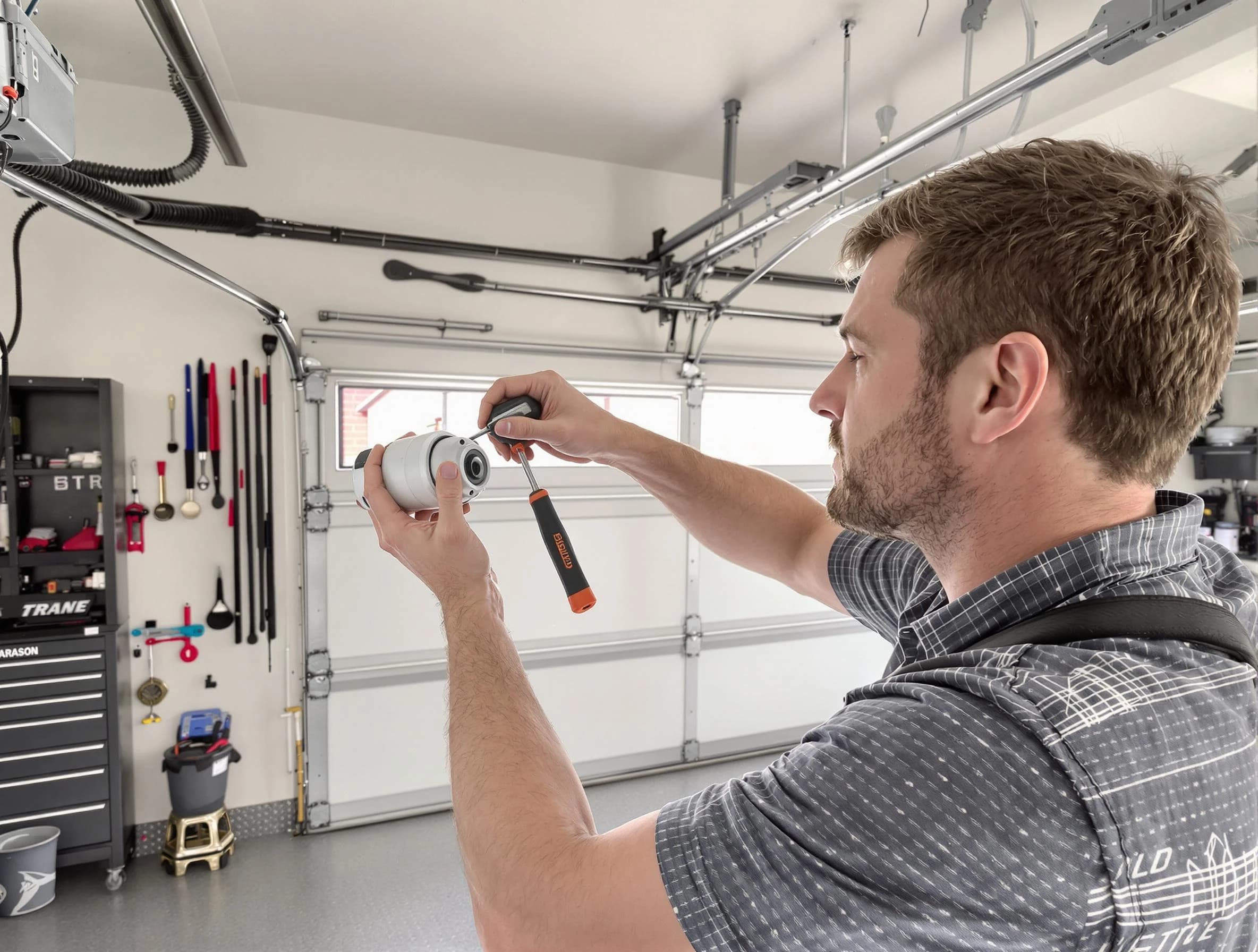 Garage door opener repair service by Austell Garage Door Repair in Austell