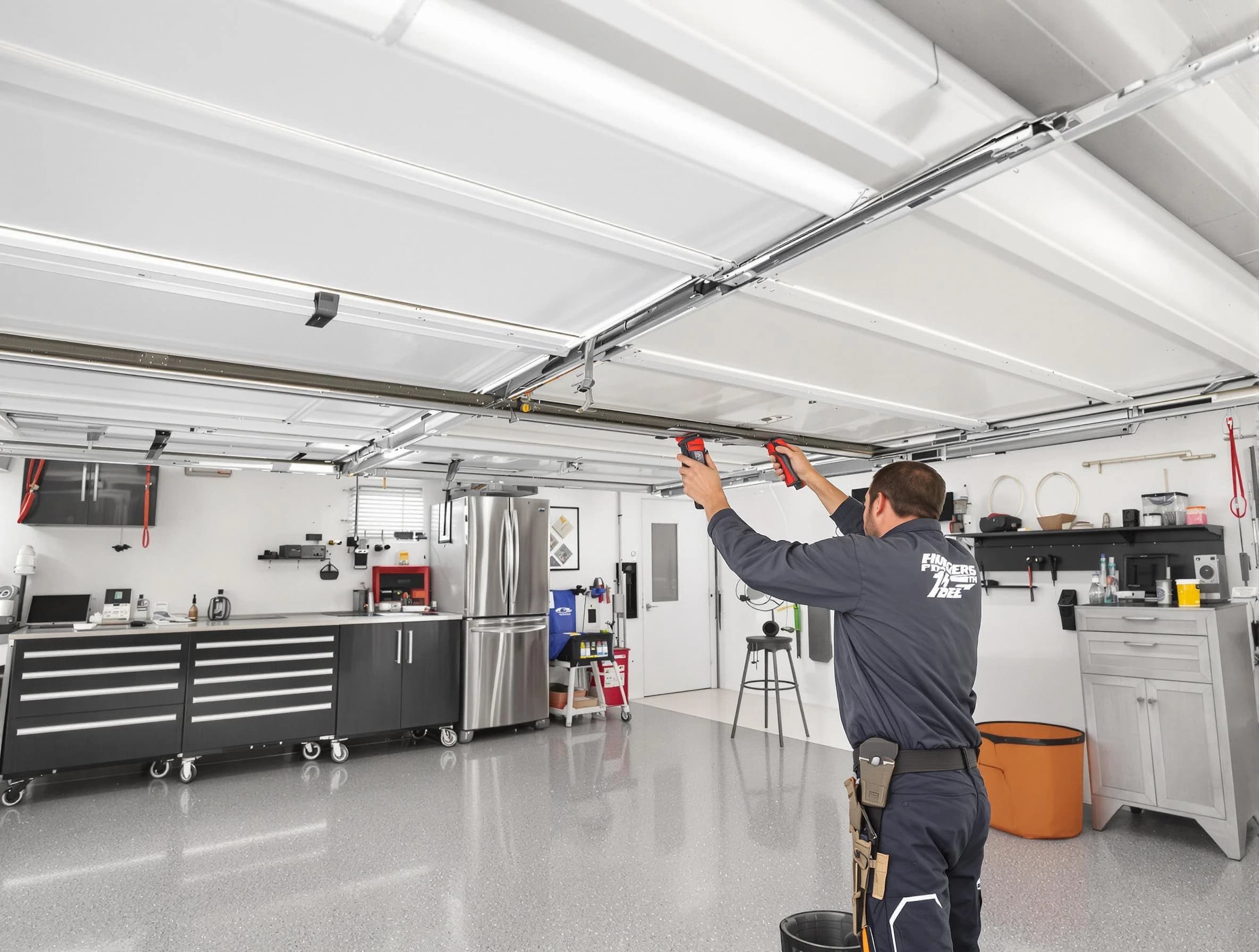 Overhead garage door repair service by Austell Garage Door Repair in Austell