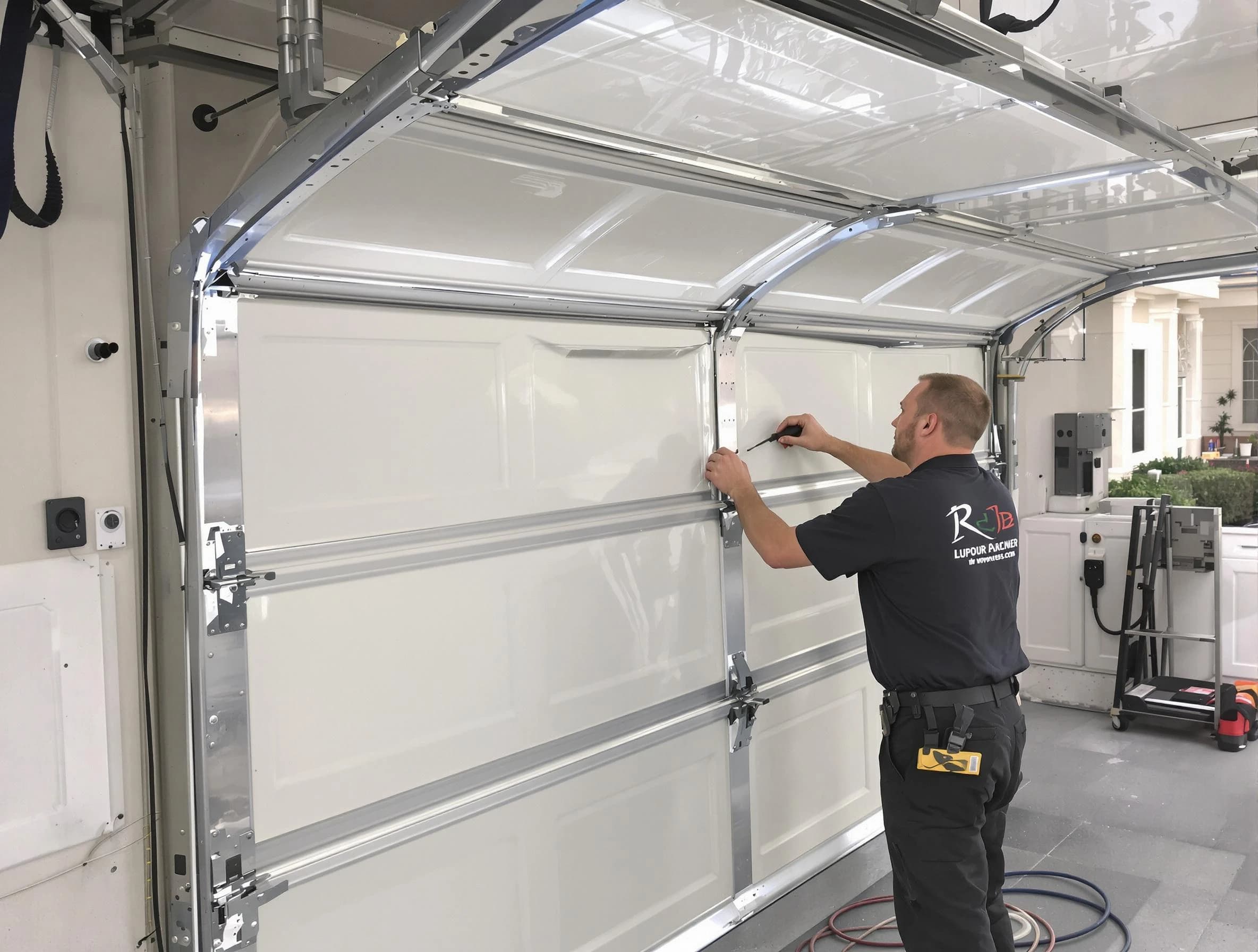 Austell Garage Door Repair professional performing panel repair in Austell