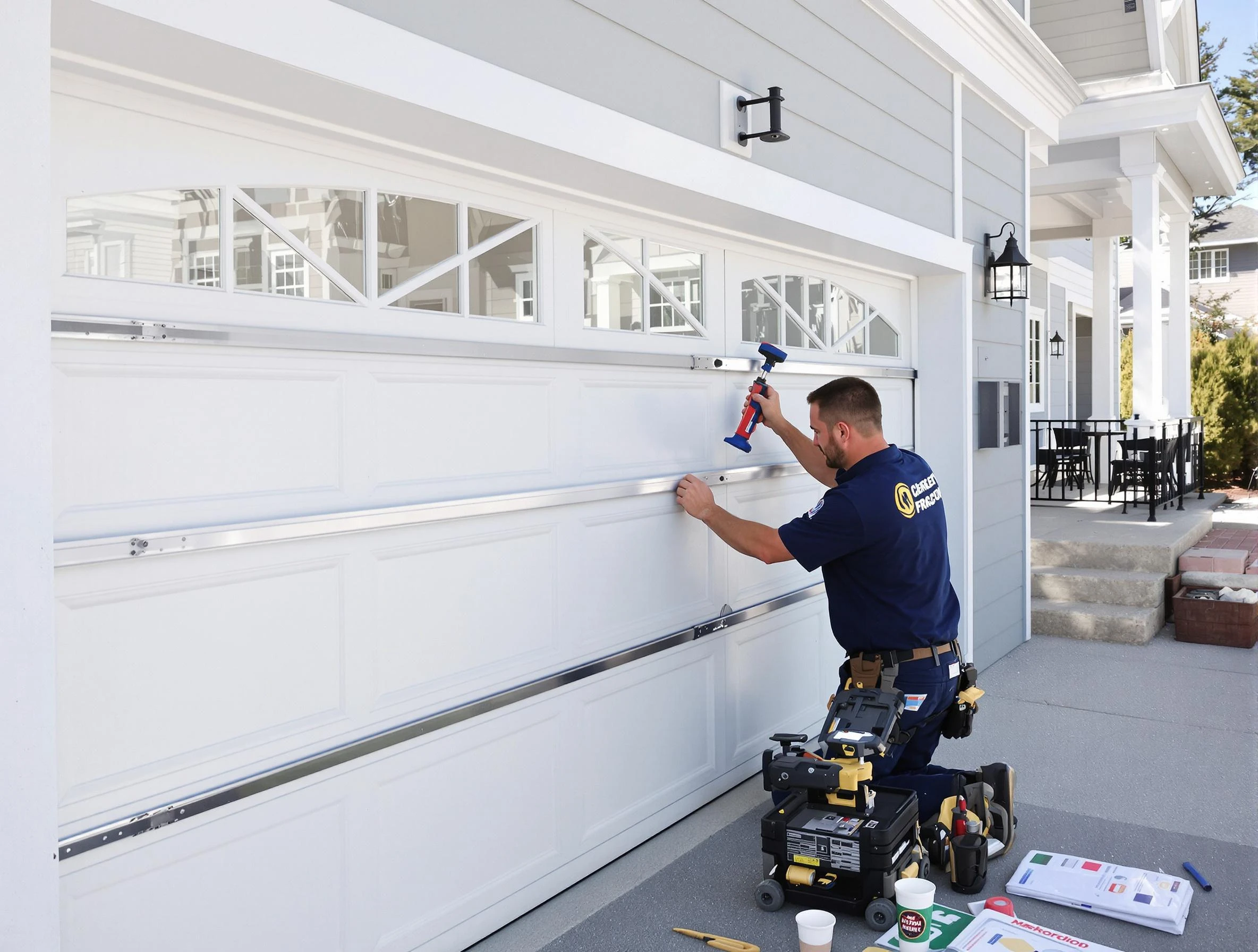 Professional garage door installation by Austell Garage Door Repair in Austell