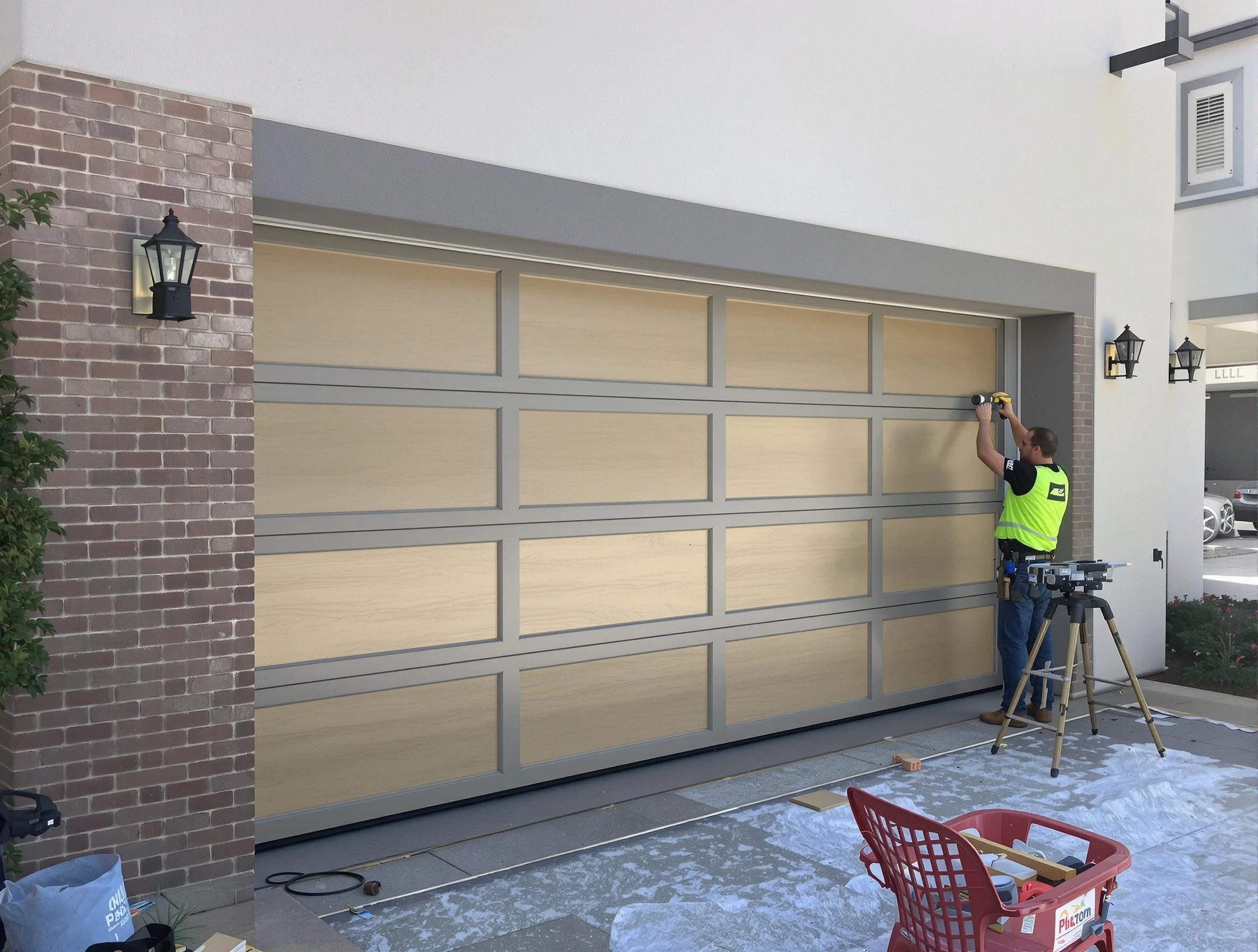 Garage door replacement service by Austell Garage Door Repair in Austell