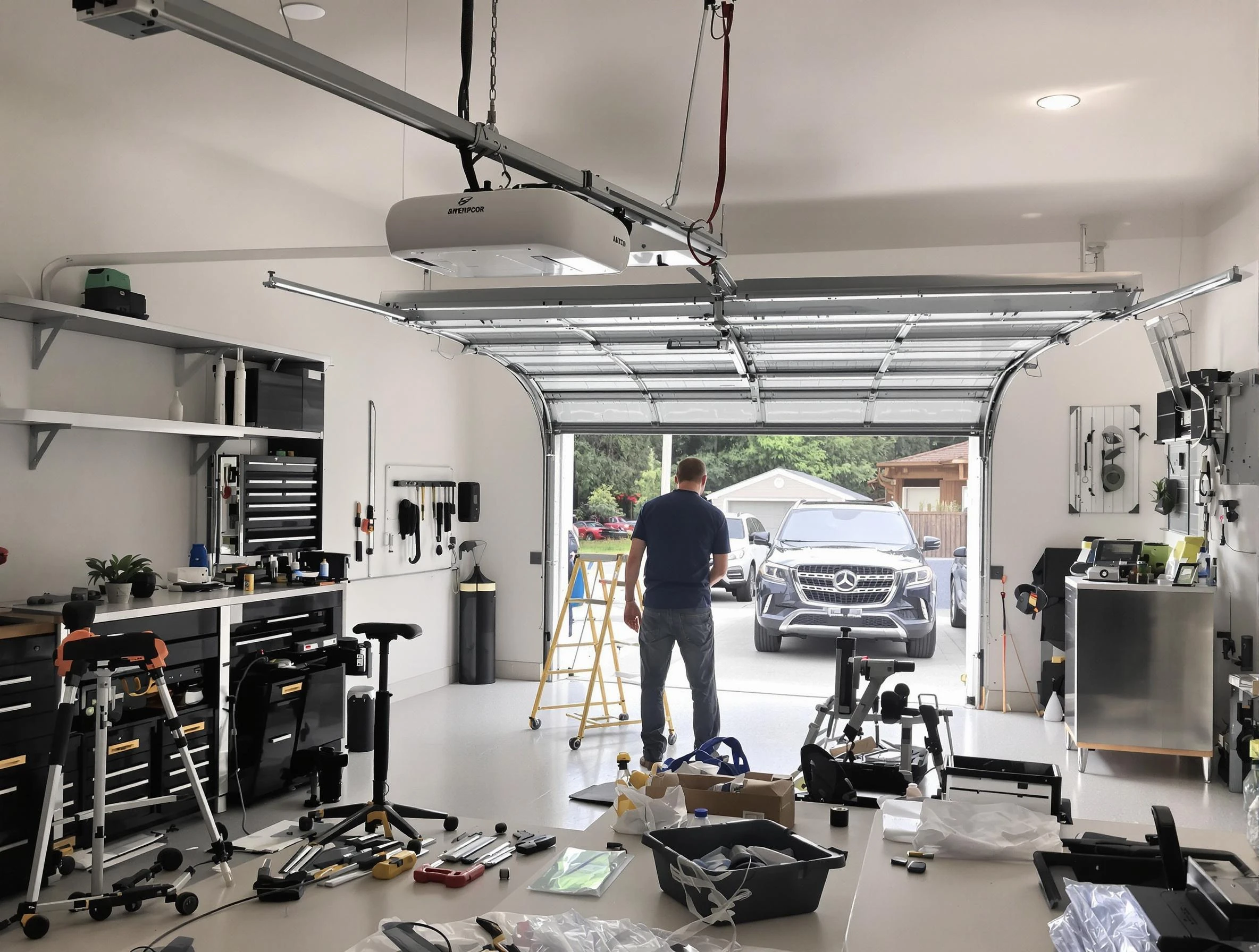 Garage door opener installation by Austell Garage Door Repair in Austell