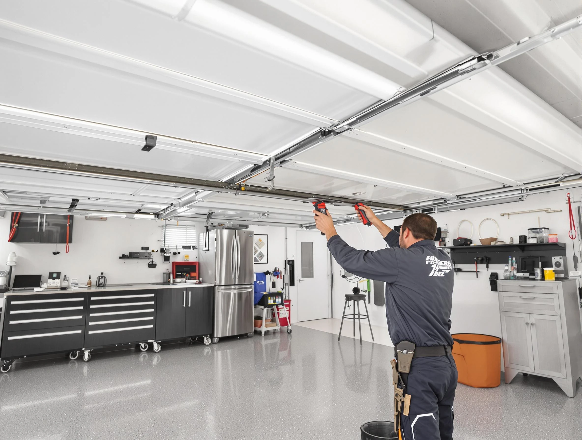 Overhead garage door repair service by Austell Garage Door Repair in Austell